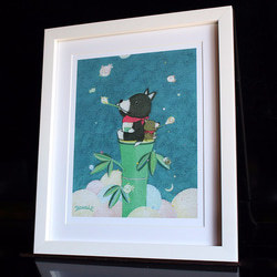 絵画　アクリル絵　額縁　ボード　シャボン玉 絵画 アクリル絵 額縁 ボード シャボン玉