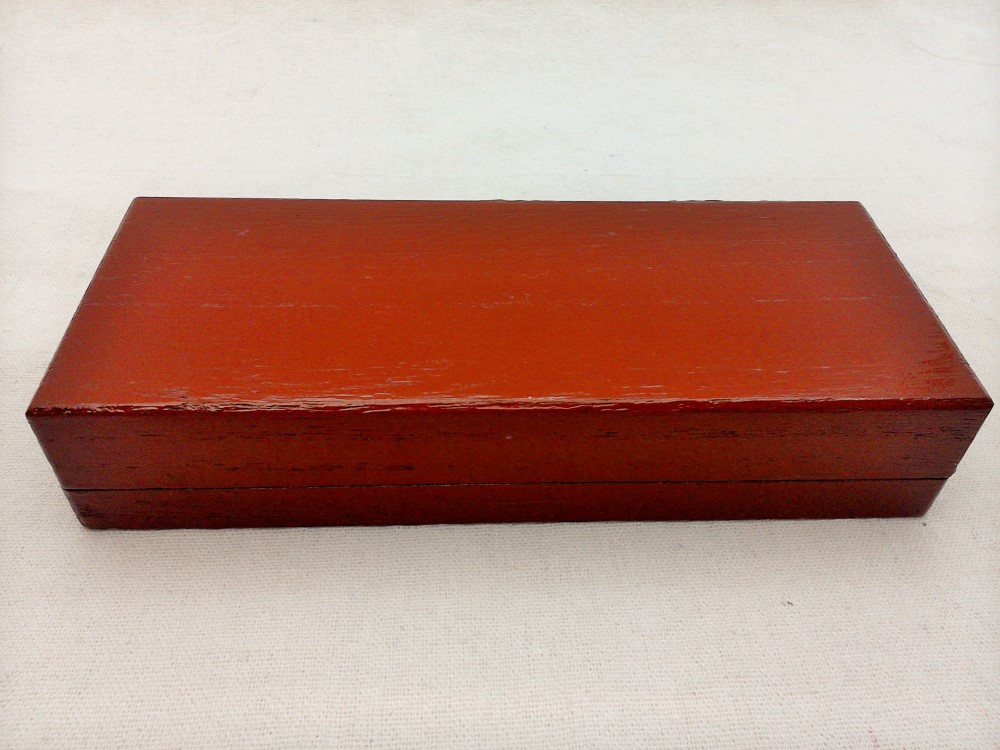 筆箱   弁柄朱塗