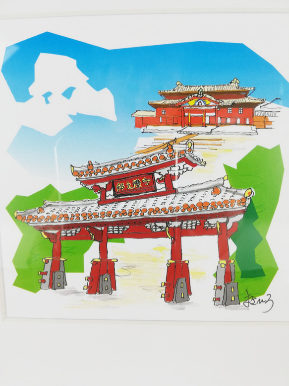 守礼門 絵画 まさひろ 通販 6228028｜Creema(クリーマ)