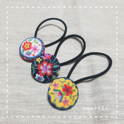 刺繍 くるみボタン ヘアゴム のおすすめ人気通販 検索結果｜Creema