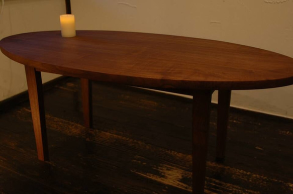ブラックウォールナットのローテーブル 2枚目の画像