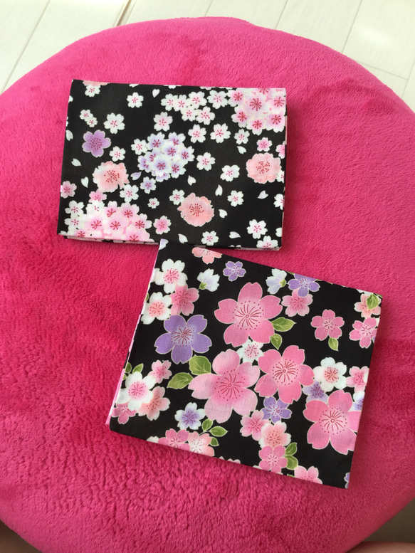 ４種 桜柄 ポケットティッシュケース ティッシュケース ティッシュ入 外出用品 ピンク桜 6枚目の画像