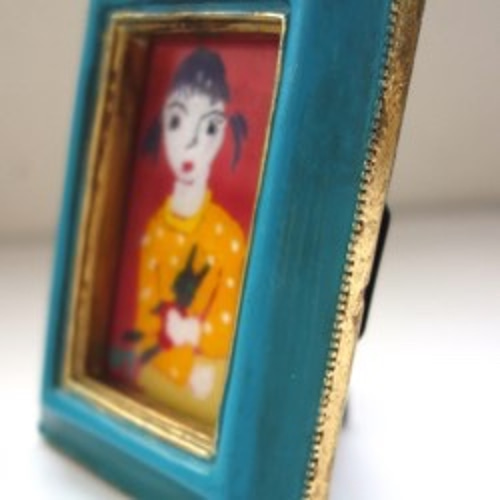 お値下げしました、美人　ミニガラス絵 前田伸子 ガラス絵展 「色彩の宝石箱」、無事に終了いたしました