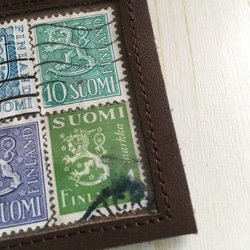 フィンランド切手の革額縁バッジ⑤ 3枚目の画像