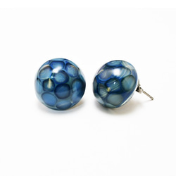 ami earrings　<blue> 3枚目の画像