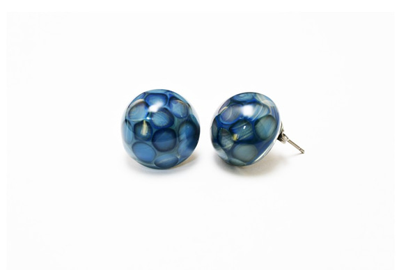 ami earrings　<blue> 3枚目の画像