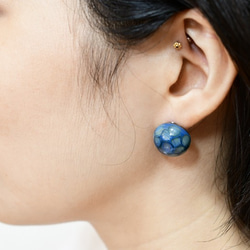 ami earrings　<blue> 4枚目の画像