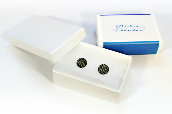 ami earrings　<blue> 5枚目の画像