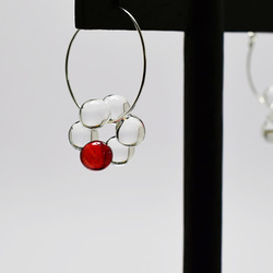 tsubu earrings  <09 レッド> 1枚目の画像