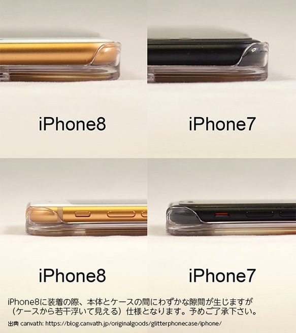 青海波と金魚 iPhoneグリッターケース [受注生産] 6枚目の画像