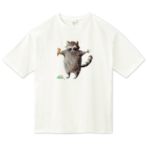 ★映画でご着用いただきました！★◎3種類◎ アライグマのビッグシルエットTシャツ 1枚目の画像