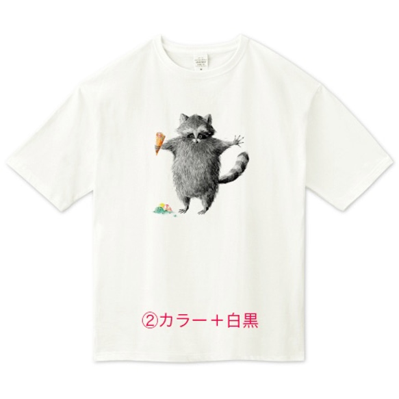 ★映画でご着用いただきました！★◎3種類◎ アライグマのビッグシルエットTシャツ 4枚目の画像