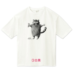 ★映画でご着用いただきました！★◎3種類◎ アライグマのビッグシルエットTシャツ 5枚目の画像