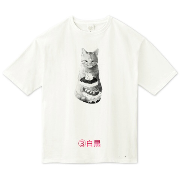 再販◎3種類◎ 茶トラ猫さんのビッグシルエットTシャツ 7枚目の画像