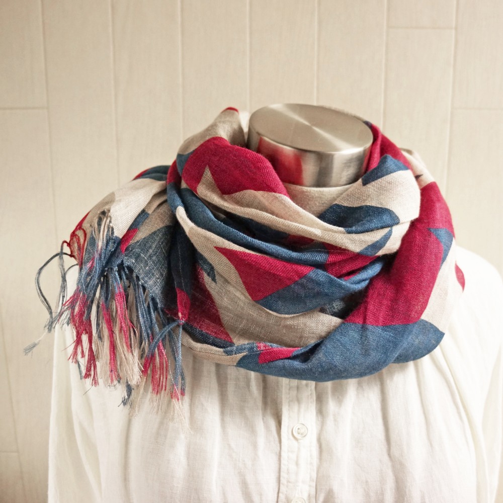 紅茶染め♡Wガーゼスヌード♡ハンドメイド 紅茶染め♡Wガーゼスヌード♡ハンドメイド