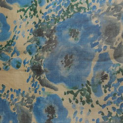 亞麻雙面可逆雙層失速花紋藍色Ⅼ 第5張的照片