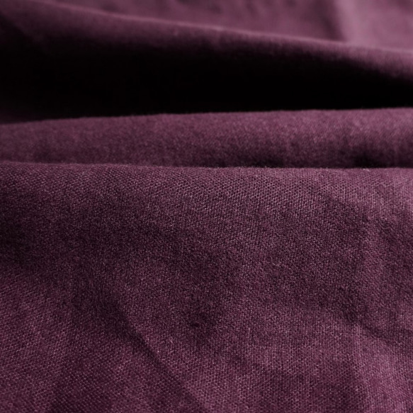 秋冬保暖拉絨亞麻披肩葡萄乾紫 第6張的照片