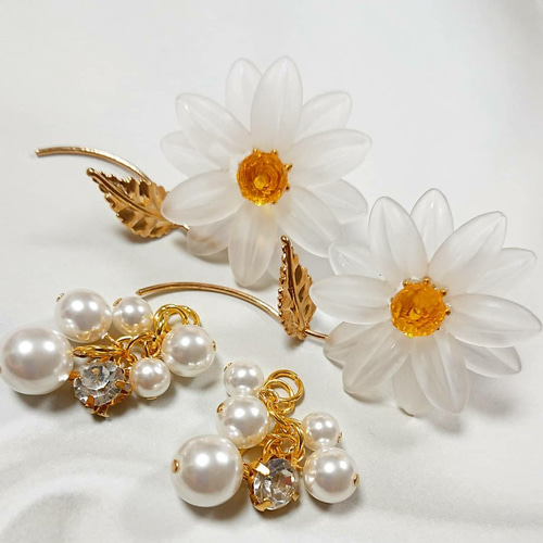 マーガレット 4WAYピアス ピアス（スタッド・一粒） makalika 通販