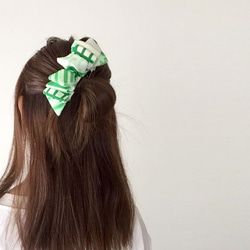 ＊フォーククリップ green＊　簡単ヘアアレンジ 6枚目の画像