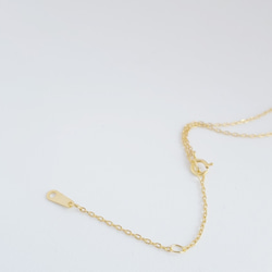 三日月シンプルネックレス・925 sterling silver necklace・ 18K ゴールド 4枚目の画像