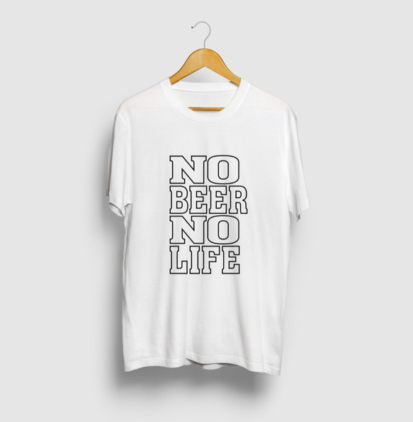 NO BEER NO LIFE ビールロゴTシャツ #2 1枚目の画像