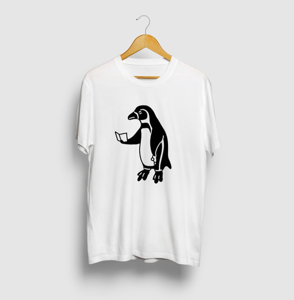 えんきん ペンギン 動物イラストTシャツ 文字なし 遠近 おもしろ