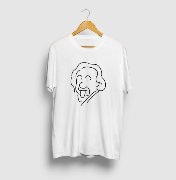 アインシュタイン イラストTシャツ 偉人 Tシャツ kj 通販