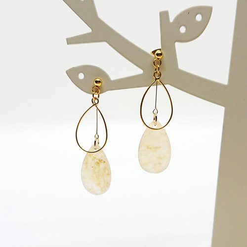 ✩.*˚えっぴーさん専用♡一点物シリーズ!!シェル ピアス イヤリング K10イエローゴールドシェルピアス(RPE010-002)|TSUTSUMI