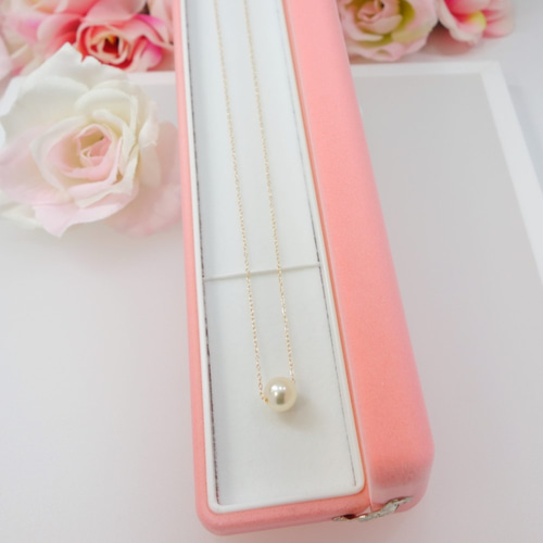 K18 アコヤ真珠 ネックレス 7.0～7.5mm 花珠使用 ネックレス