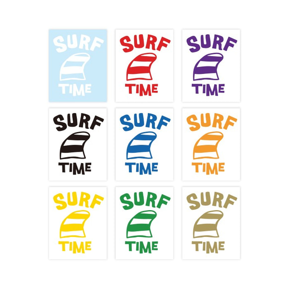 SURF TIME　サーフィンの時間 ステッカー 4枚目の画像
