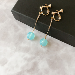 カルセドニー イヤリング・ノンホールピアス の人気通販｜Creema