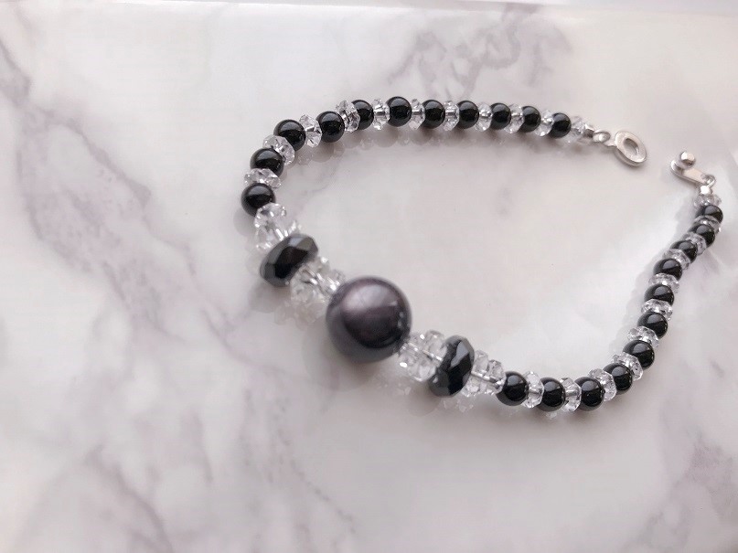 ブラックスターサファイア・ブレスレット