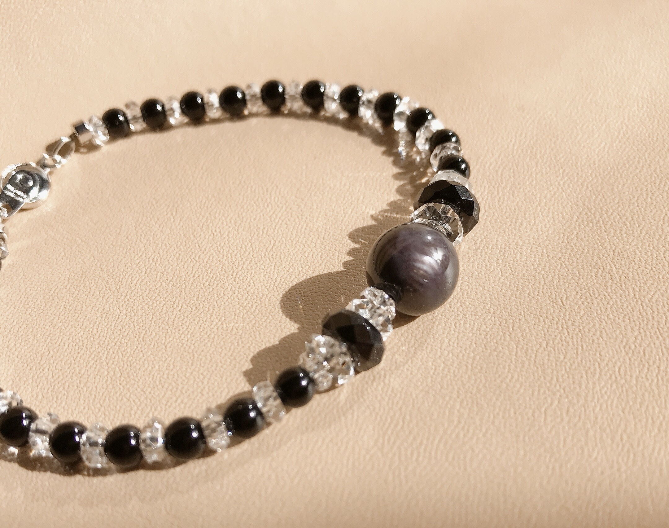 ブラックスターサファイア・ブレスレット