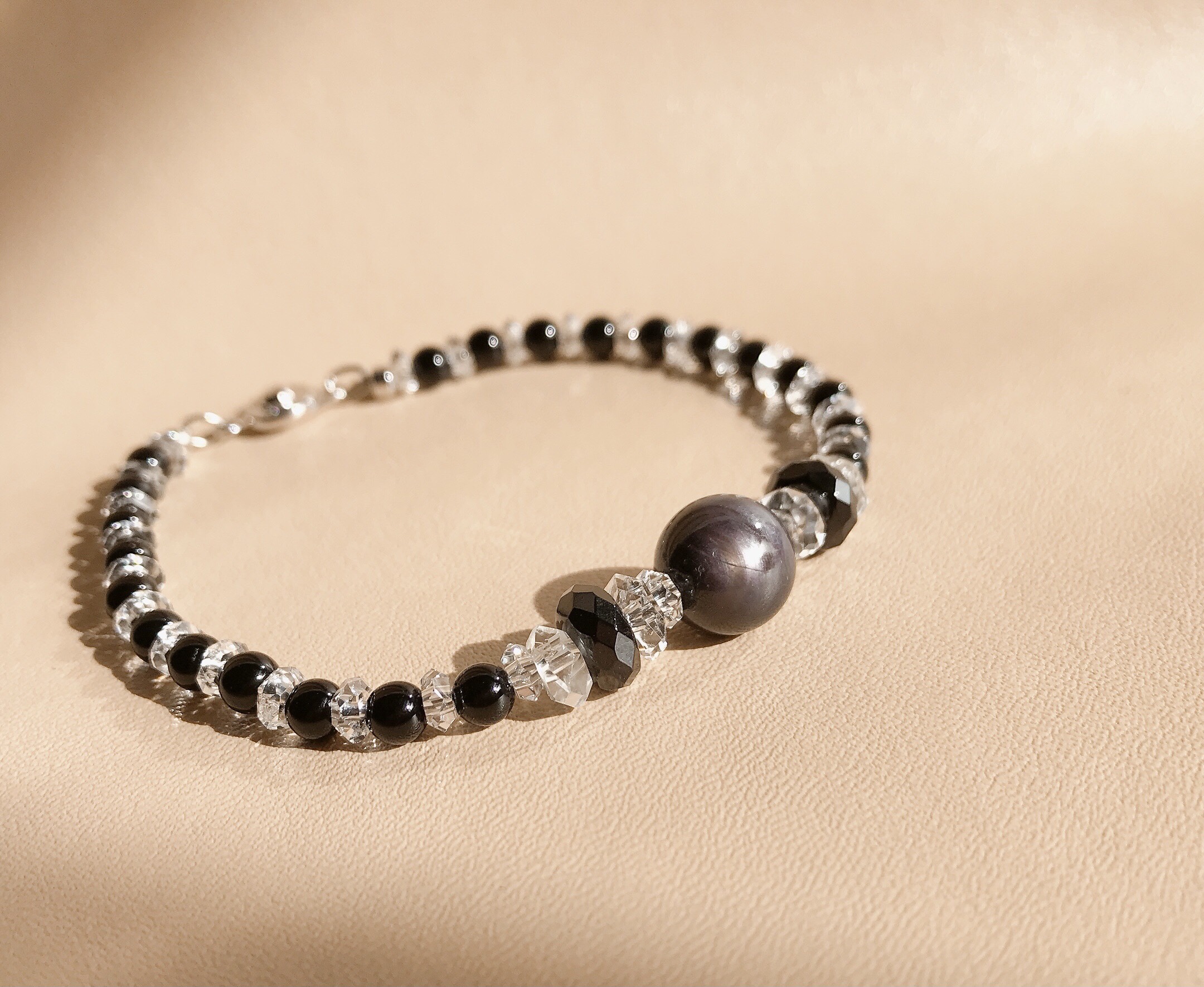 ブラックスターサファイア・ブレスレット