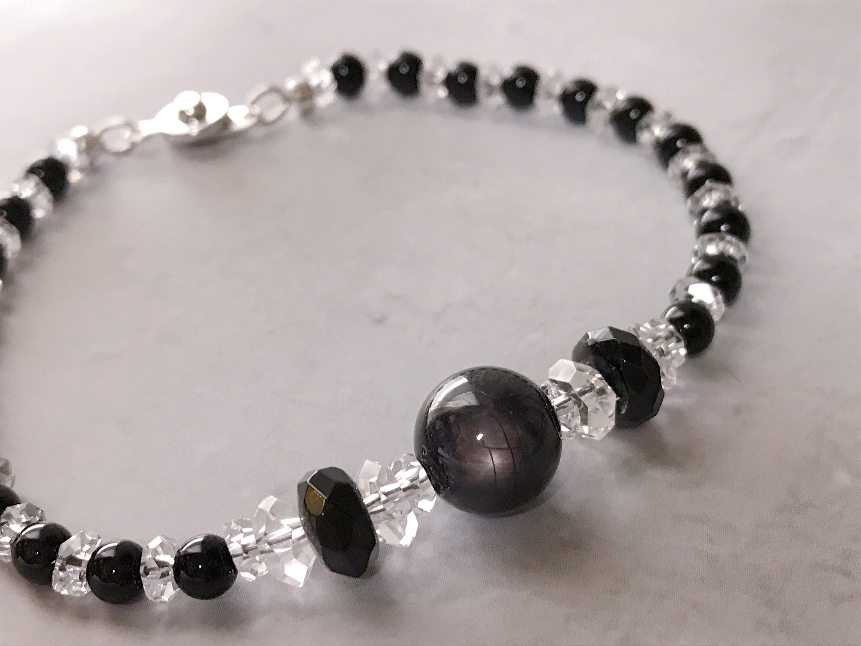 ブラックスターサファイア・ブレスレット