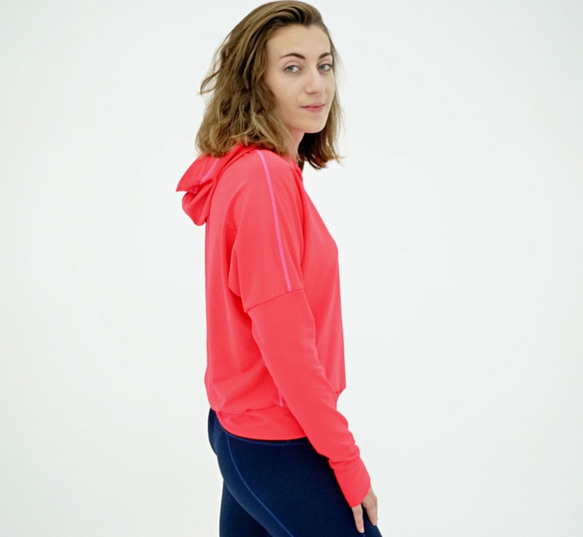 EGRET Women's Easy Go Stretch Hoodie パーカー/Hyper punch 第3張的照片