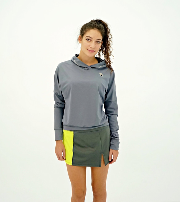 EGRET Women's  Easy Go Stretch Hoodie パーカー/Steel grey 第1張的照片