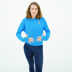 EGRET Women's  Easy Go Stretch Hoodie パーカー/Sky blue 第3張的照片