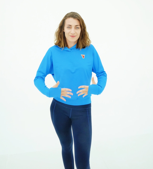 EGRET Women's  Easy Go Stretch Hoodie パーカー/Sky blue 第3張的照片