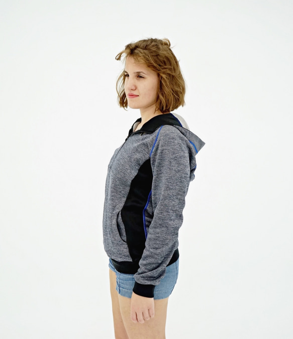 EGRET Women's Half Zipper Daily Hoodieパーカー/Hale navy (8折) 第2張的照片