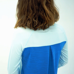 EGRET Women's  Feel Good Top (Soft Tunic)绢糸チュニック-Lake Blue 第3張的照片