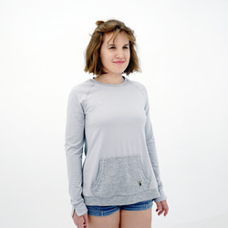 EGRET Women's  Feel Good Top (Soft Tunic)绢糸チュニック-Light Grey 第2張的照片