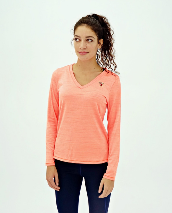 EGRET Women's Tennis long sleeves shirtテニス-Total Orange 第1張的照片