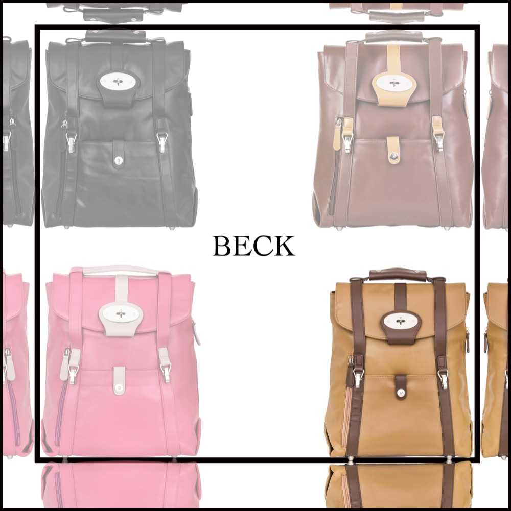 14 "革製のパン屋のバックパック - ラクダ3