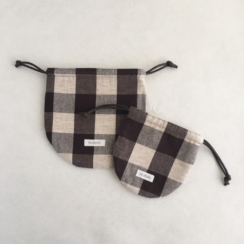 手つなぎ人形袋（細工きんちゃく） Hender scheme assemble cage bag small