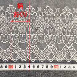 【キット】オーガンジーレースのギャザーの付け衿（布地と型紙と作り方のセット）KIT：AC-2113 6枚目の画像
