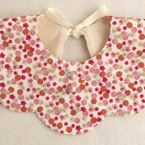 キット】花びらスタイ（布地と型紙と作り方のセット） KIT：AC-1922