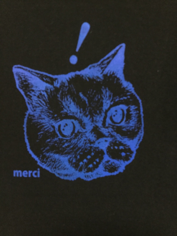 だまれ猫シリーズＴシャツ“びっくりよ” Mサイズ 3枚目の画像