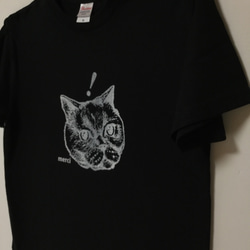 だまれ猫シリーズＴシャツ“びっくりよ” Mサイズ 4枚目の画像