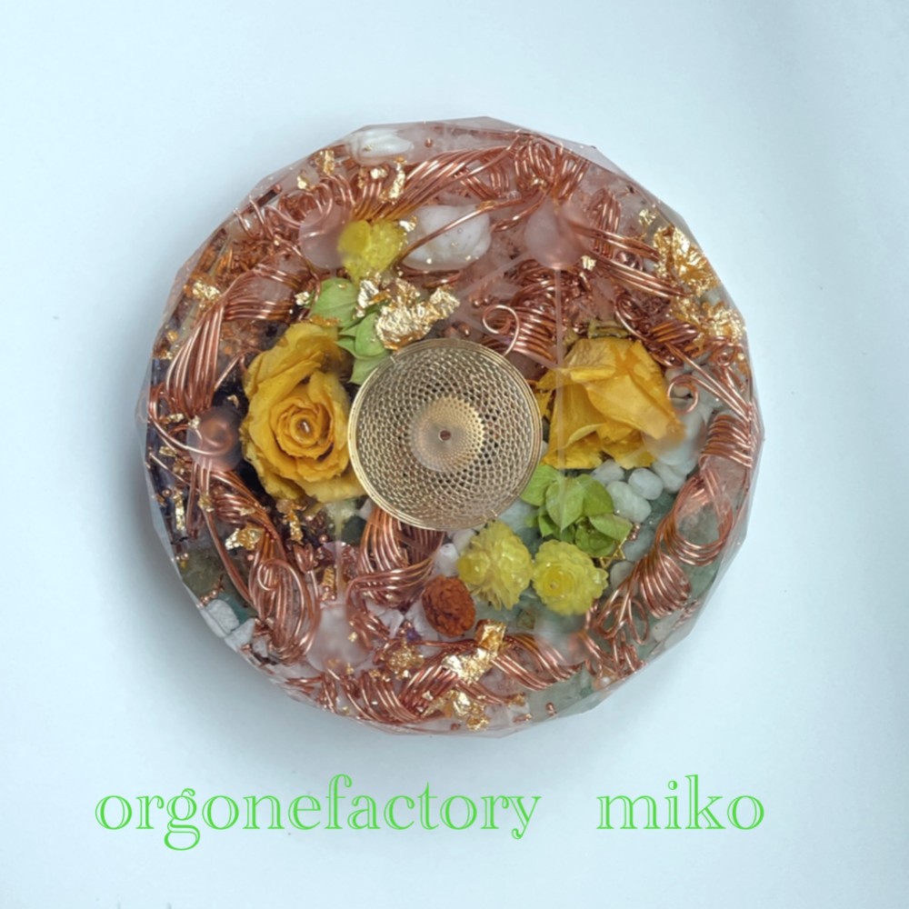 最強金運☆宝珠オルゴナイト⑥（願い叶えるメモリーオイル封入